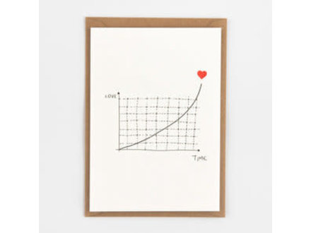 Studio Flash Wenskaart 'exponential love' Studio Flash Wenskaart 'exponential love'