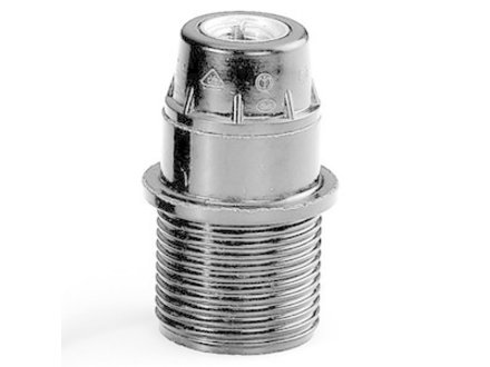 Lamp&Home Fitting halfdraad E14 zwart