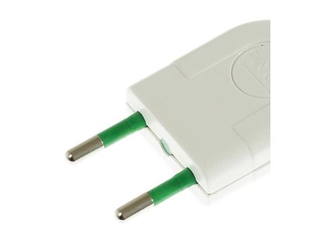 Kopp Stekker plat wit