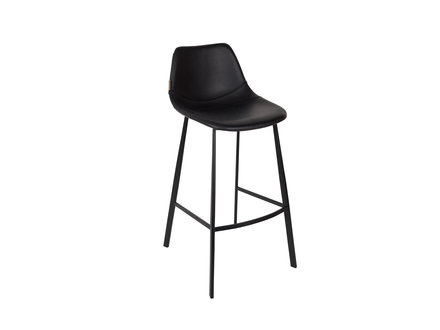 Dutchbone Frank Barstool leather black Dutchbone Frank Barstool leather black