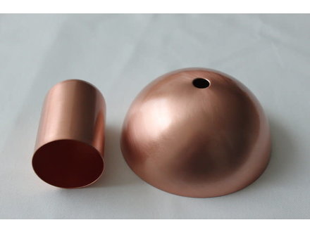 Set huls+plafondkap koper