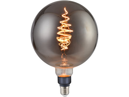 Nordlux G200 Deco Spiraal 8.5W 200lm Dim 1800K E27 Gerookt