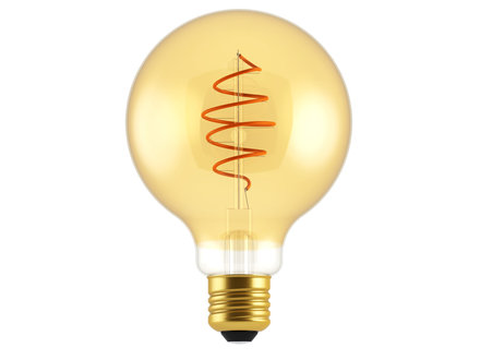 Nordlux G125 Deco Spiraal 5W 250lm Dim 2000K E27 Goud