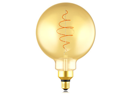 Energetic G200 Deco Spiraal 8.5W 600lm Dim 2000K E27 Goud
