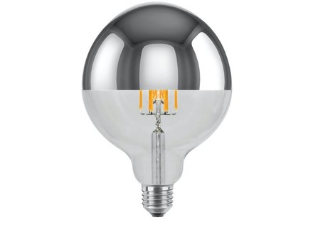 Segula Globe 125 mirror head silver E27 - 2700K - 550lm Segula Globe 125 mirror head silver E27 - 2700K - 550lm