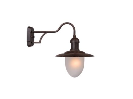 Lucide Aruba Wandlicht roest bruin