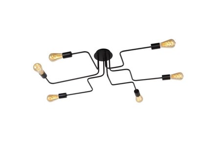 Lucide Lester plafondlicht 6x E27 Lucide Lester plafondlicht 6x E27