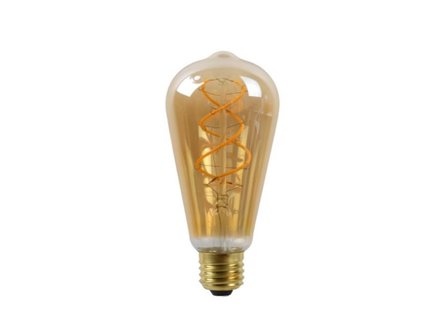 Lucide Lamp LED ST64 5W 260LM 2200K Dimbaar Amber Lucide Lamp LED ST64 5W 260LM 2200K Dimbaar Amber