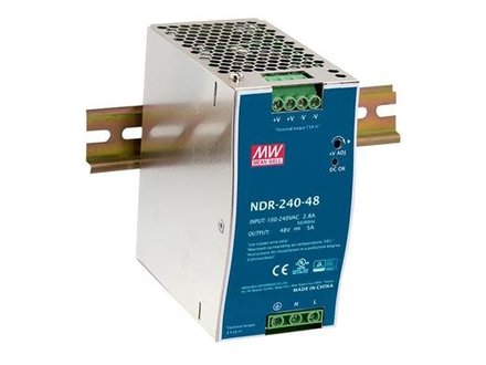 Exterus Voeding 48V 240W DIN RAIL (High Track) Exterus Voeding 48V 240W DIN RAIL (High Track)