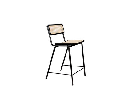 Zuiver Jort Barkruk 66,5 cm Webbing Zwart