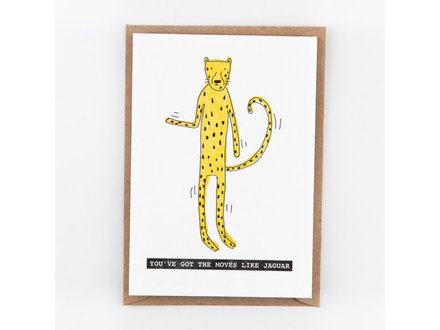 Studio Flash Wenskaart 'moves like jaguar' Studio Flash Wenskaart 'moves like jaguar'