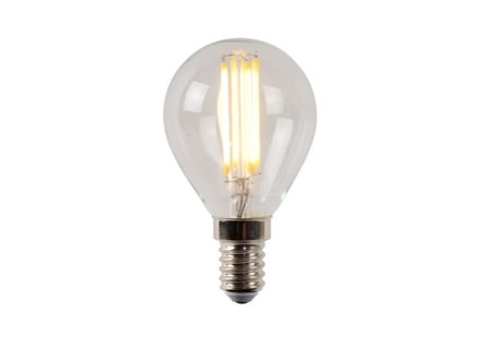 Lucide P45 - Filament lamp - Ø 4,5 cm - LED Dimb. - E14 - 1x4W 2700K - Transparant