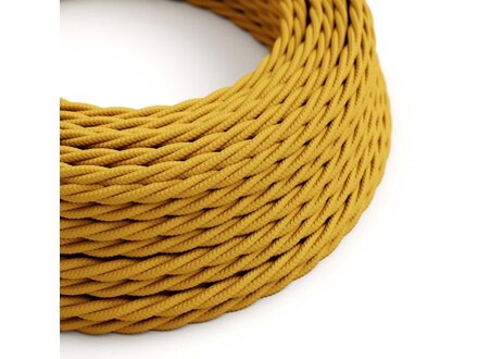 Textielsnoer oker twisted (TM25)