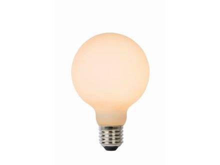 Lucide G80 - Filament lamp - Ø 8 cm - LED Dimb. - E27 - 1x8W 2700K - 3 StepDim - Opaal Lucide G80 - Filament lamp - Ø 8 cm - LED Dimb. - E27 - 1x8W 2700K - 3 StepDim - Opaal
