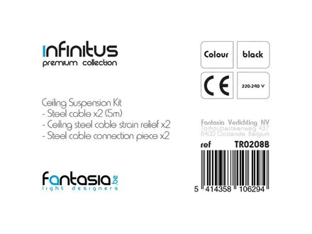 Fantasia INFINITUS Suspension kit zwart Fantasia INFINITUS Suspension kit zwart