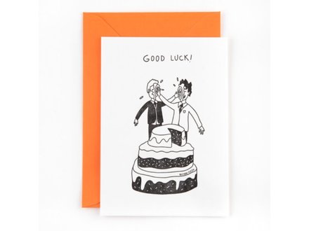 Studio Flash Wenskaart: 'Wedding cake - men' Studio Flash Wenskaart: 'Wedding cake - men'