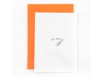 Studio Flash Wenskaart 'you rock'