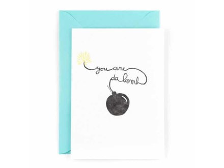 Studio Flash Wenskaart 'you are da bomb'