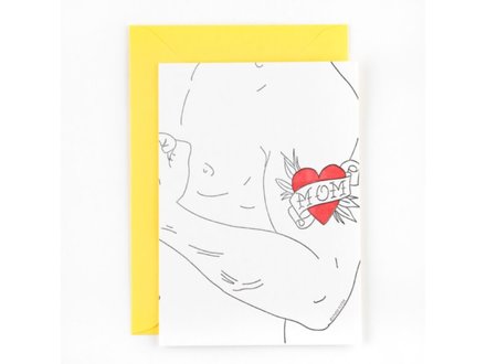 Studio Flash Wenskaart 'mom tattoo' Studio Flash Wenskaart 'mom tattoo'