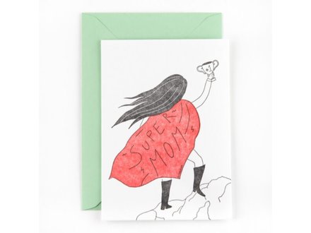 Studio Flash Wenskaart 'Supermom' Studio Flash Wenskaart 'Supermom'