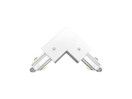 Fantasia TRACK mono fase L-connector buiten aarding wit Fantasia TRACK mono fase L-connector buiten aarding wit