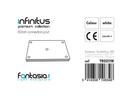 Fantasia INFINITUS Connectie 60mm wit Fantasia INFINITUS Connectie 60mm wit