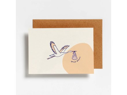 Hello August Wenskaart special delivery