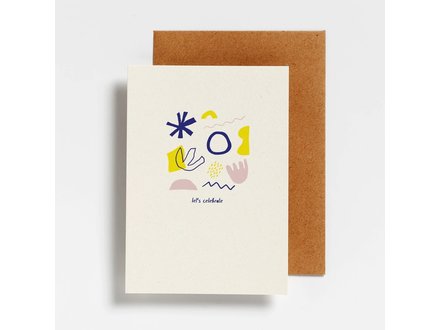 Hello August Wenskaart let's celebrate