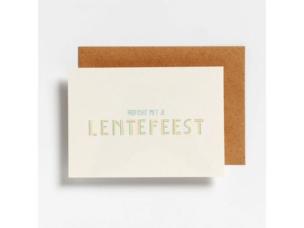 Hello August Wenskaart lentefeest pastel