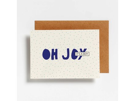 Hello August Wenskaart oh joy, it's a boy