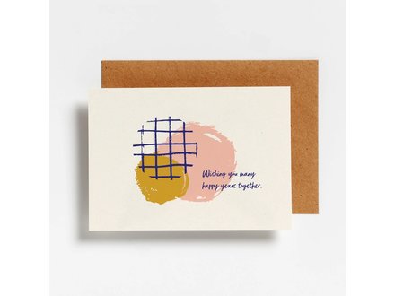 Hello August Wenskaart many happy years together