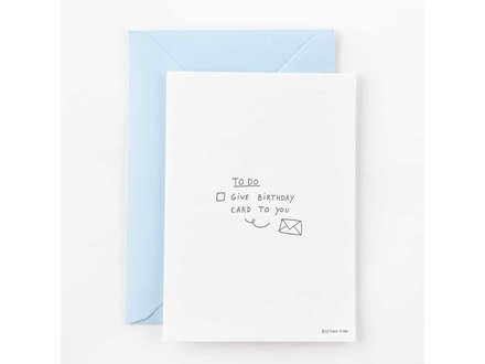 Studio Flash Wenskaart 'Birthday to do list'