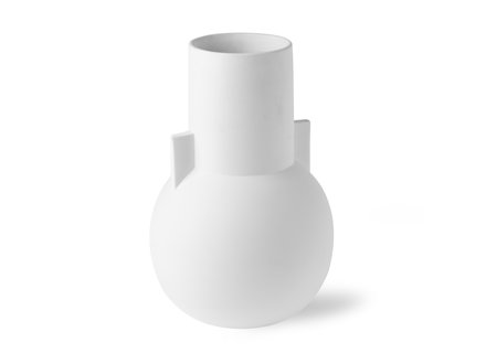 HK living matt white vase small