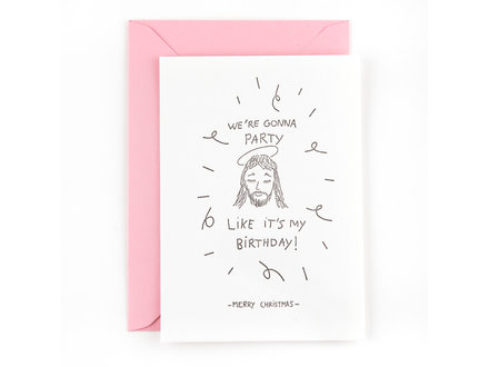 Studio Flash Wenskaart 'Jezus birthday'