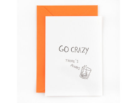 Studio Flash Wenskaart 'go crazy hangover'