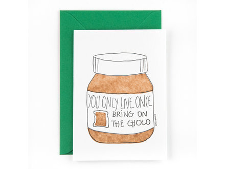 Studio Flash Wenskaart 'Bring on the choco' Studio Flash Wenskaart 'Bring on the choco'