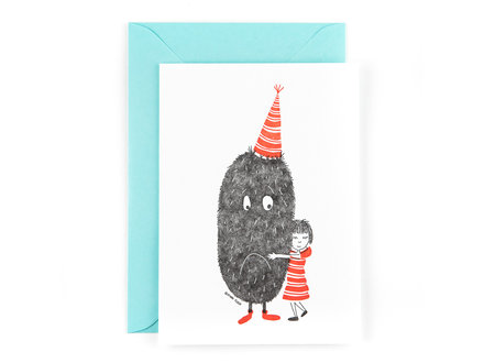 Studio Flash Wenskaart 'monster hug' Studio Flash Wenskaart 'monster hug'