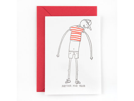 Studio Flash Wenskaart  'Another year taller'