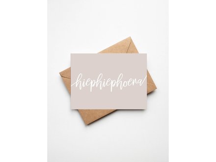 Buro allure Wenskaart hiep hiep hoera