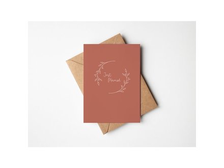 Buro allure Wenskaart just married