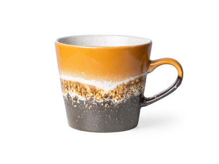 HK living 70s ceramics: cappuccino mug, fire HK living 70s ceramics: cappuccino mug, fire