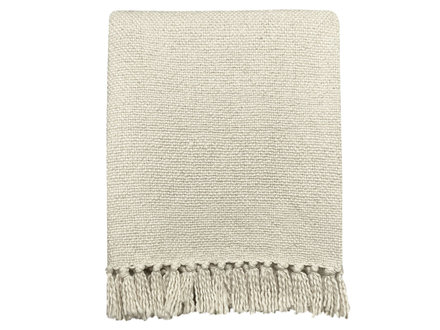 Malagoon Clay white 100% katoen deken Malagoon Clay white 100% katoen deken