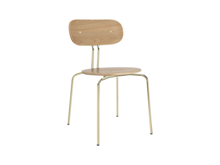 Umage Curious chair oak - gold legs