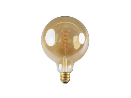 Fantasia E27 LED Globe Spiral G125 5W Amber 2200K Dimbaar