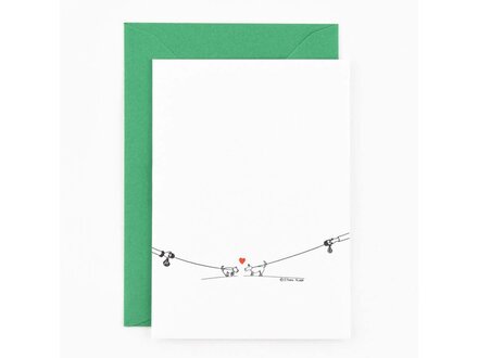 Studio Flash Wenskaart 'dog love'