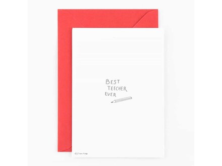 Studio Flash Wenskaart 'best teacher'