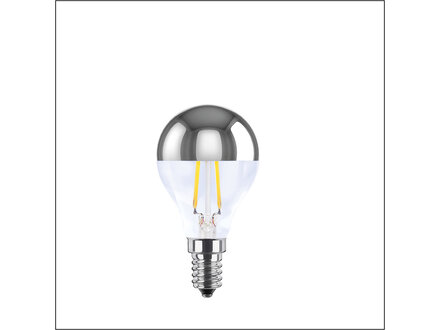 Segula Drop lamp mirror head silver E14 - 2700K - 200lm Segula Drop lamp mirror head silver E14 - 2700K - 200lm