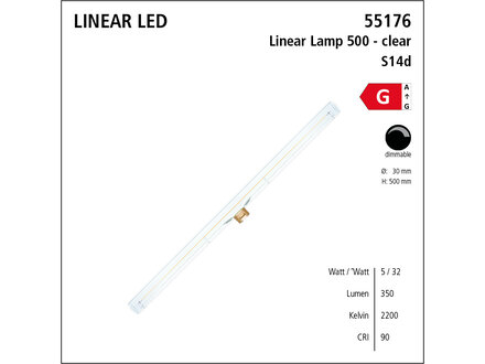 Segula Led linear lamp 500mm S14D