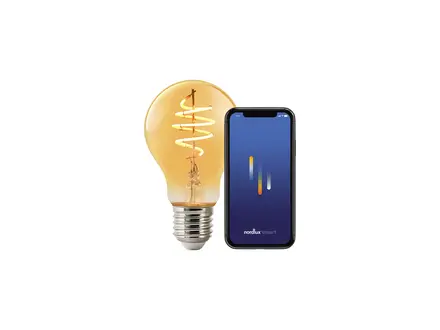 Nordlux Smart Smart A60 Filament E27 Gold Deco Spiral 360lm 2200K