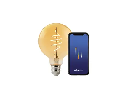 Nordlux Smart Smart E27 G95 Deco 2200 Kelvin 380 Lumen Light Bulb Amber